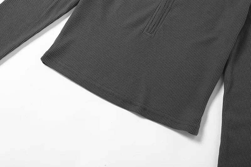 Coquette Aesthetic Turtleneck Crop Top - Y2K Fashion Statement Piece