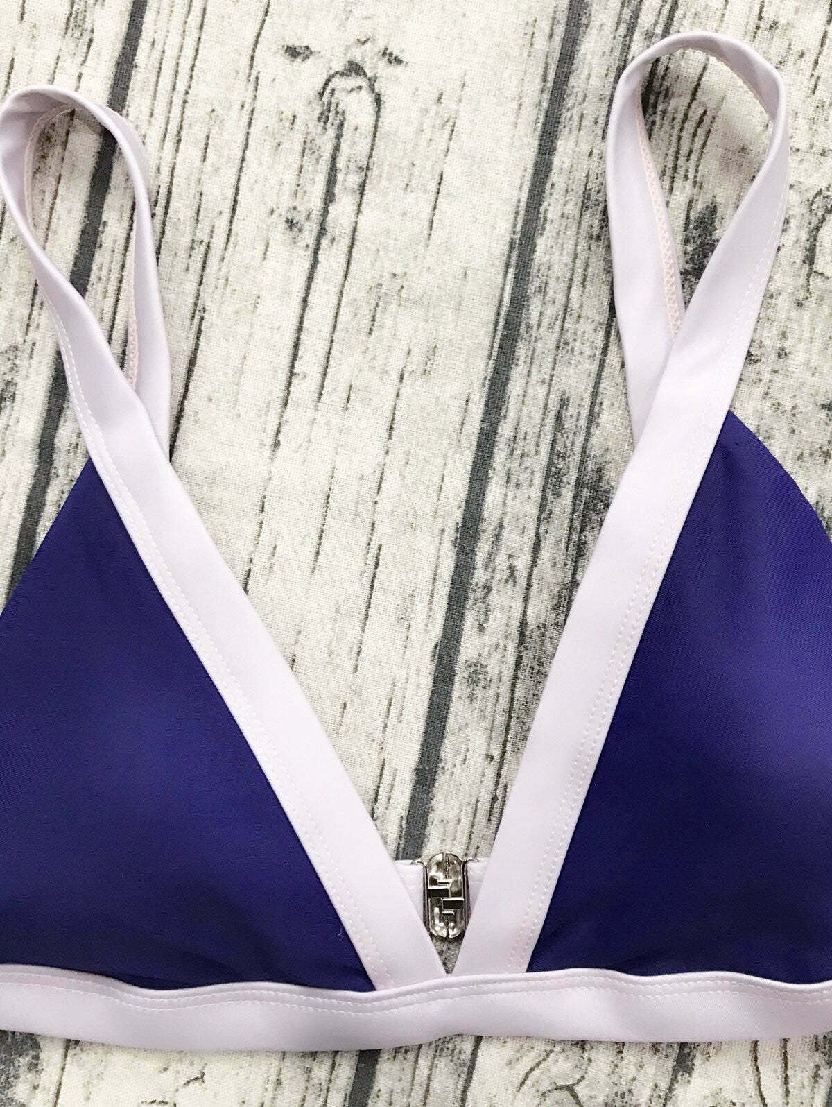 Coquette Aesthetic Two Tone Padded Swimsuit - Y2K Fashion Swimwear