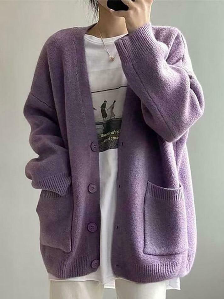 Coquette Aesthetic V-Neck Cardigan: Y2K Fashion with Grunge & Pastel Goth Vibes