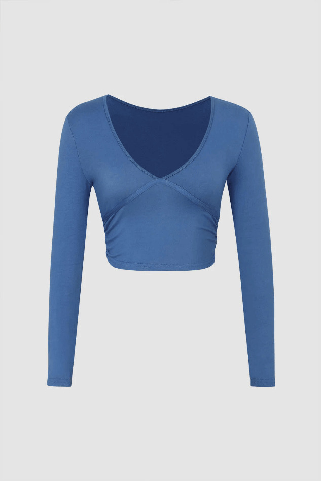 Coquette Aesthetic V-Neck Crop Top: Y2K Fashion with Grunge & Pastel Goth Vibes