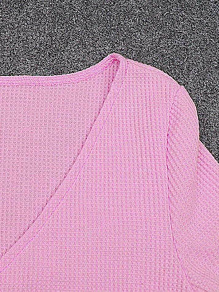 Coquette Aesthetic V-Neck Knit Sweater - Y2K Fashion Staple for Women's Unique Style