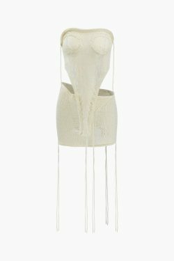 Coquette Aesthetic V-Neck Knit Top & Foldover Mini Skirt Set