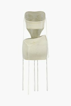 Coquette Aesthetic V-Neck Knit Top & Foldover Mini Skirt Set