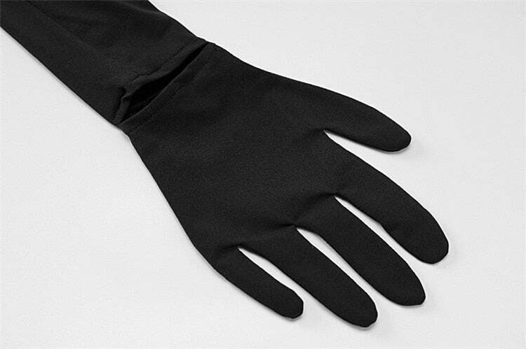 Coquette Aesthetic Vera Long Sleeve Gloves T-Shirt - Y2K Fashion Women's Top