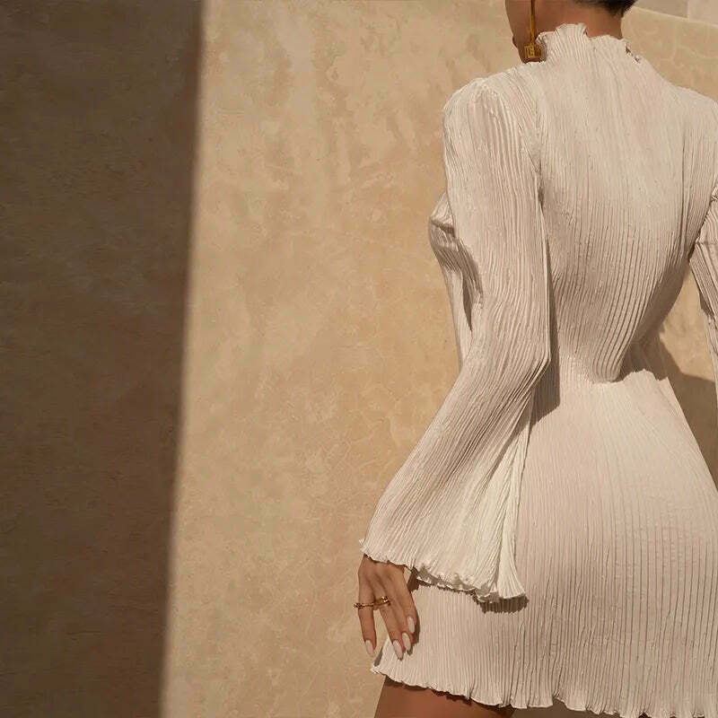 Coquette Aesthetic Whirlwind Mini Dress - Y2K Fashion Statement Piece