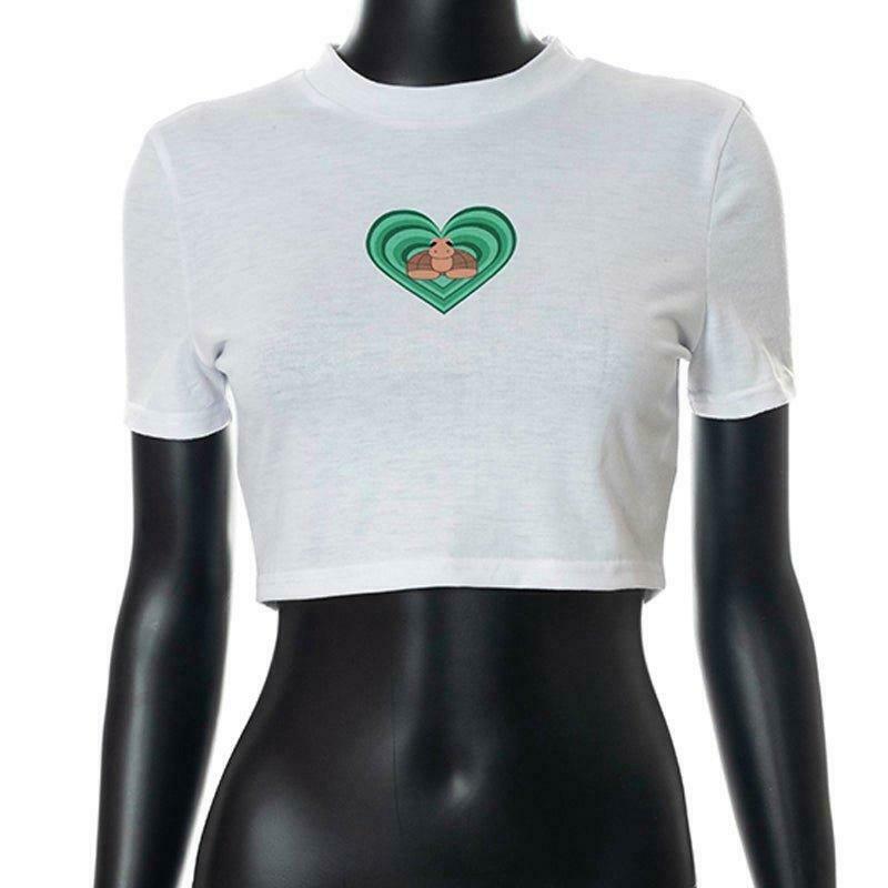 Coquette Aesthetic White Crop Top: Y2K Fashion for Women - Grunge Style, Pastel Goth, Cute