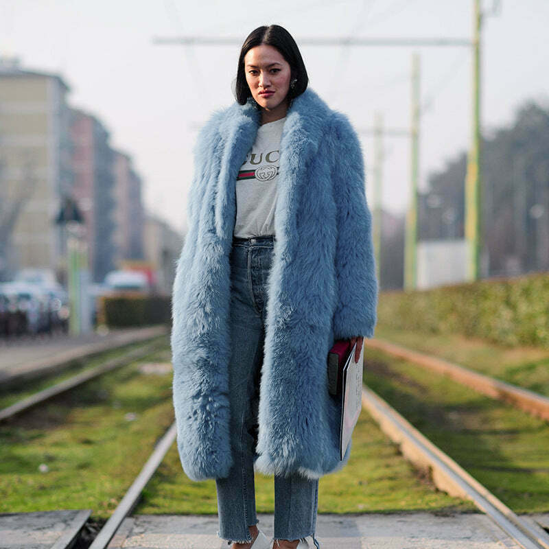 Coquette Aesthetic Wool Coat: Y2K Fashion Statement with Grunge & Pastel Goth Vibes