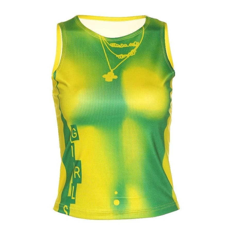Coquette Aesthetic Y2K 3D Print Crop Top for Women - Grunge Style Cute Tops in Pastel Goth Fashion