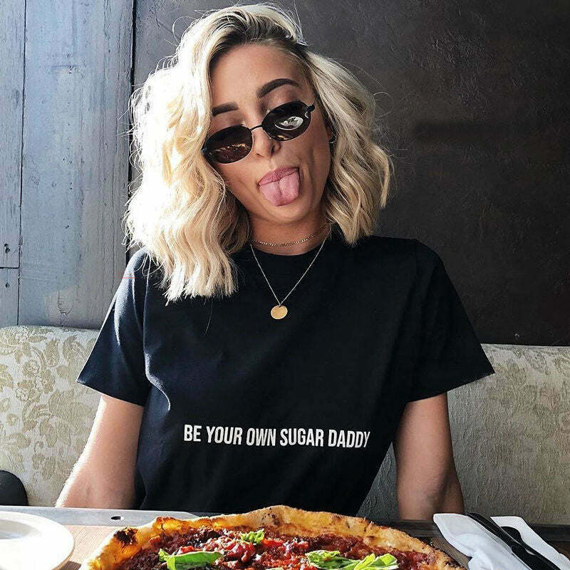 Coquette Aesthetic Y2K Fashion Be Your Own Sugar Daddy T-Shirt