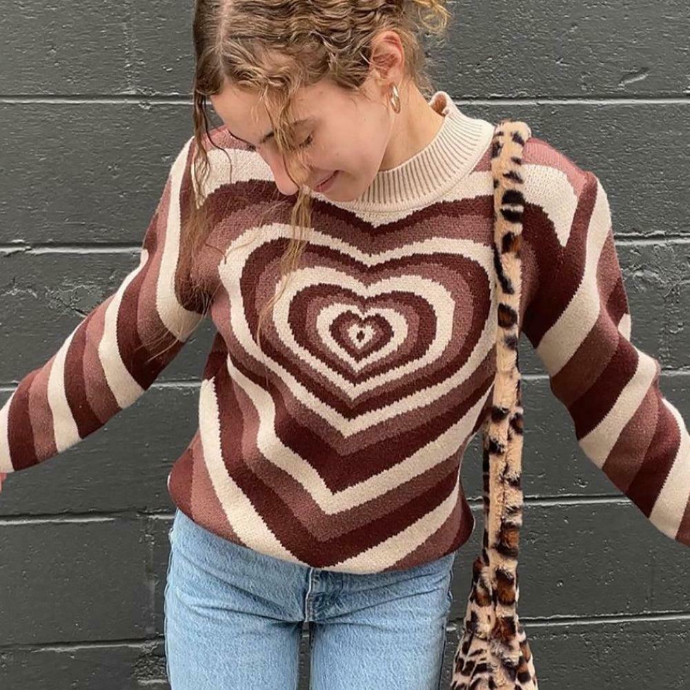 Coquette Aesthetic Y2K Sweater - Lovers Bay's Vintage-Inspired Fashion Statement