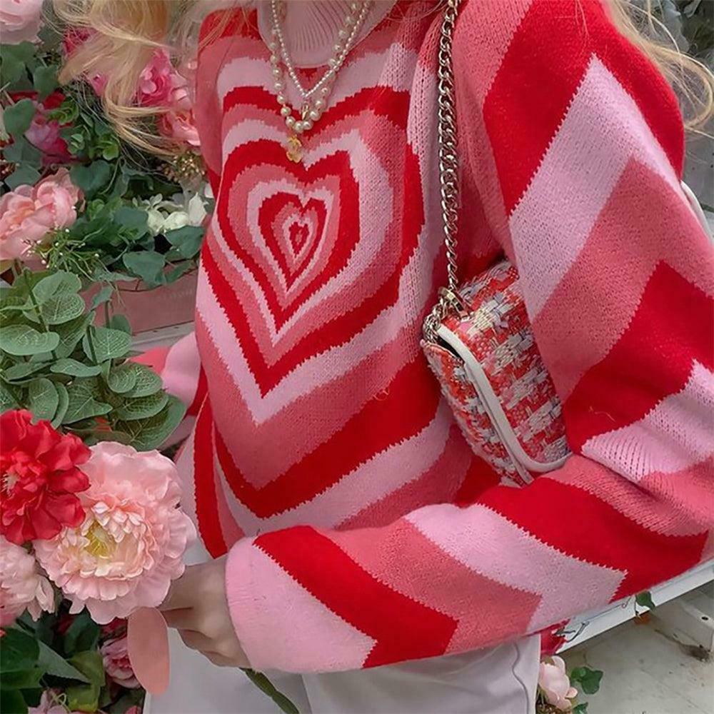Coquette Aesthetic Y2K Sweater - Lovers Bay's Vintage-Inspired Fashion Statement