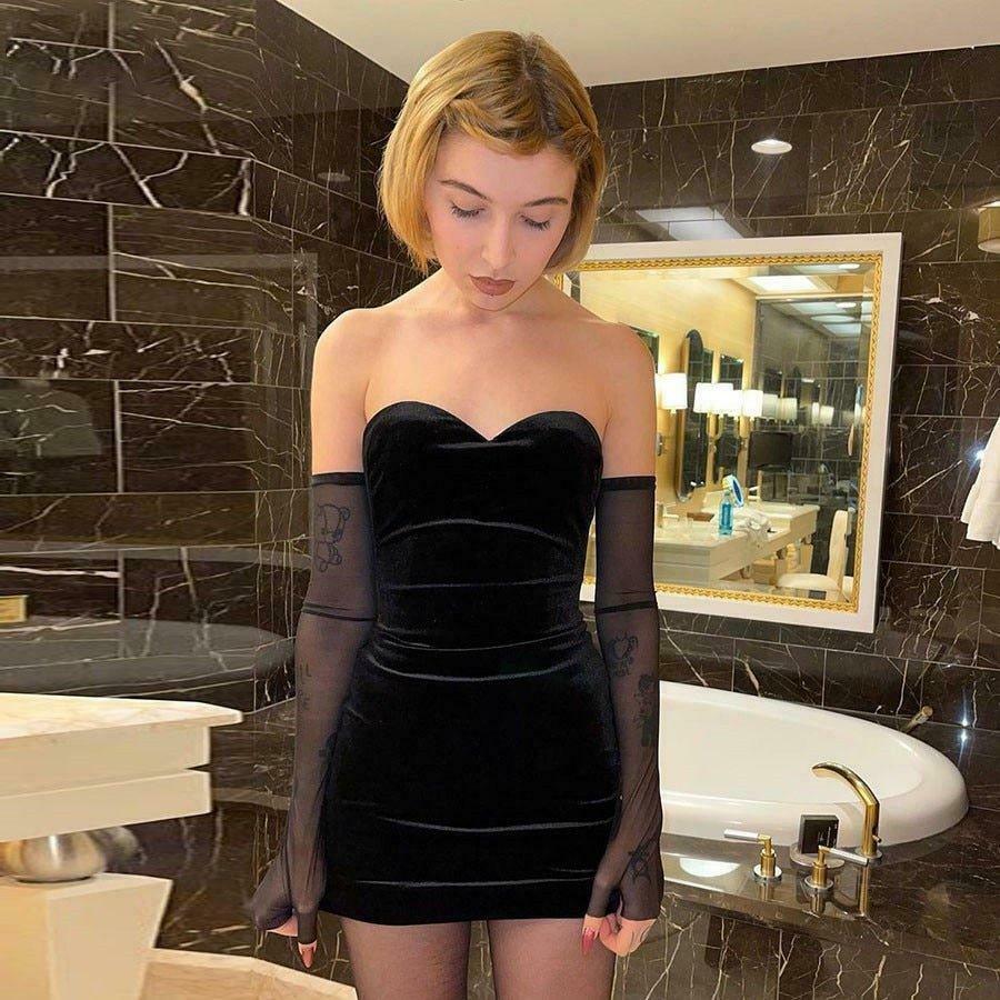 Coquette Aesthetic Zeta Backless Mini Dress - Y2K Fashion Outfit for Women