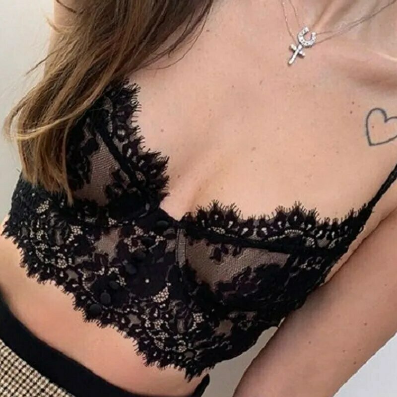 Coquette Serenade in Lace Cropped Cami - Y2K Fashion Aesthetic Tops for Women