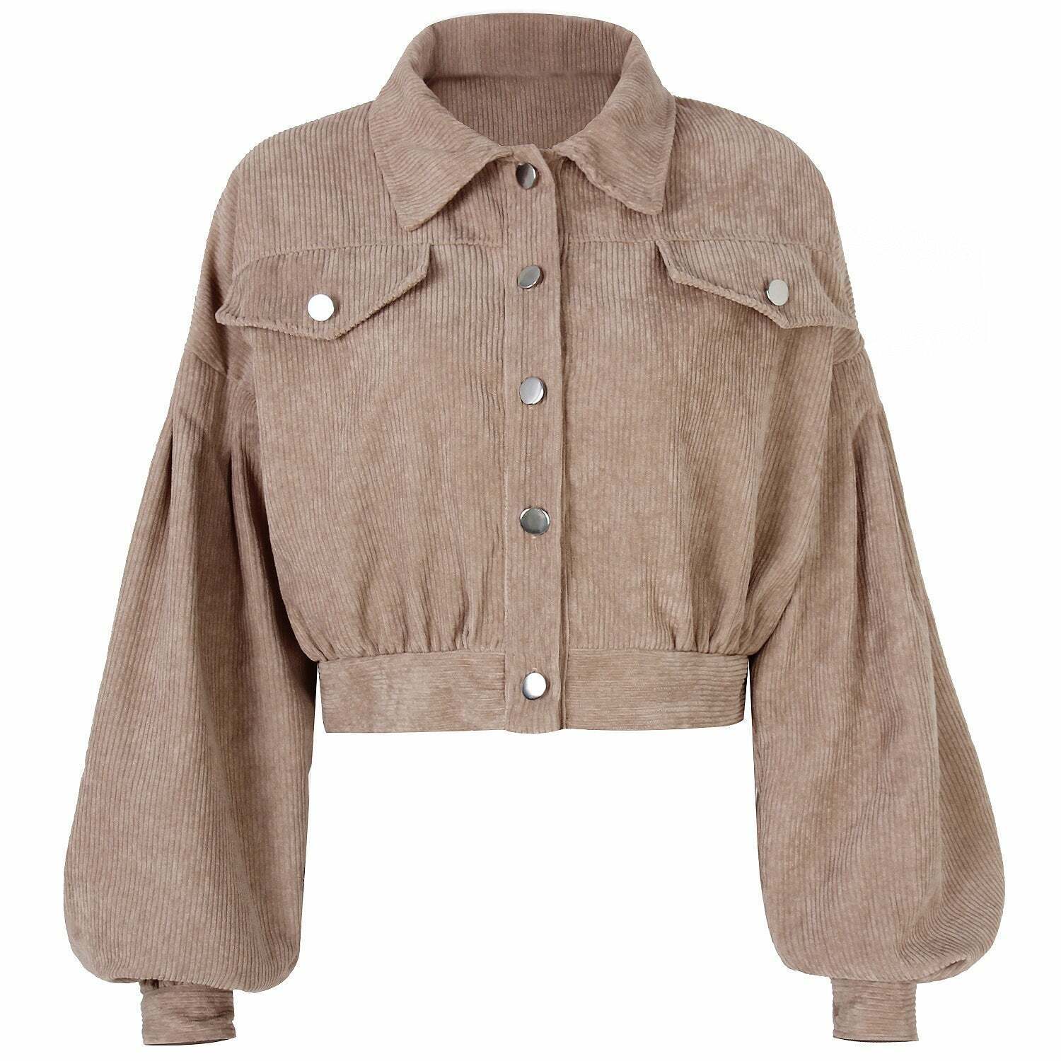 Corduroy Comfort Coat: Y2K Fashion Staple for Coquette Aesthetic with a Grunge Twist