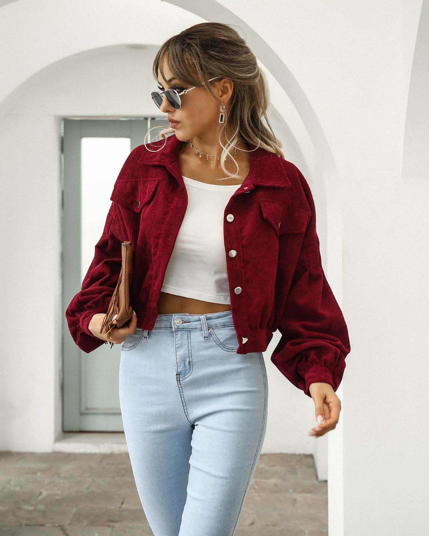 Corduroy Comfort Coat: Y2K Fashion Staple for Coquette Aesthetic with a Grunge Twist