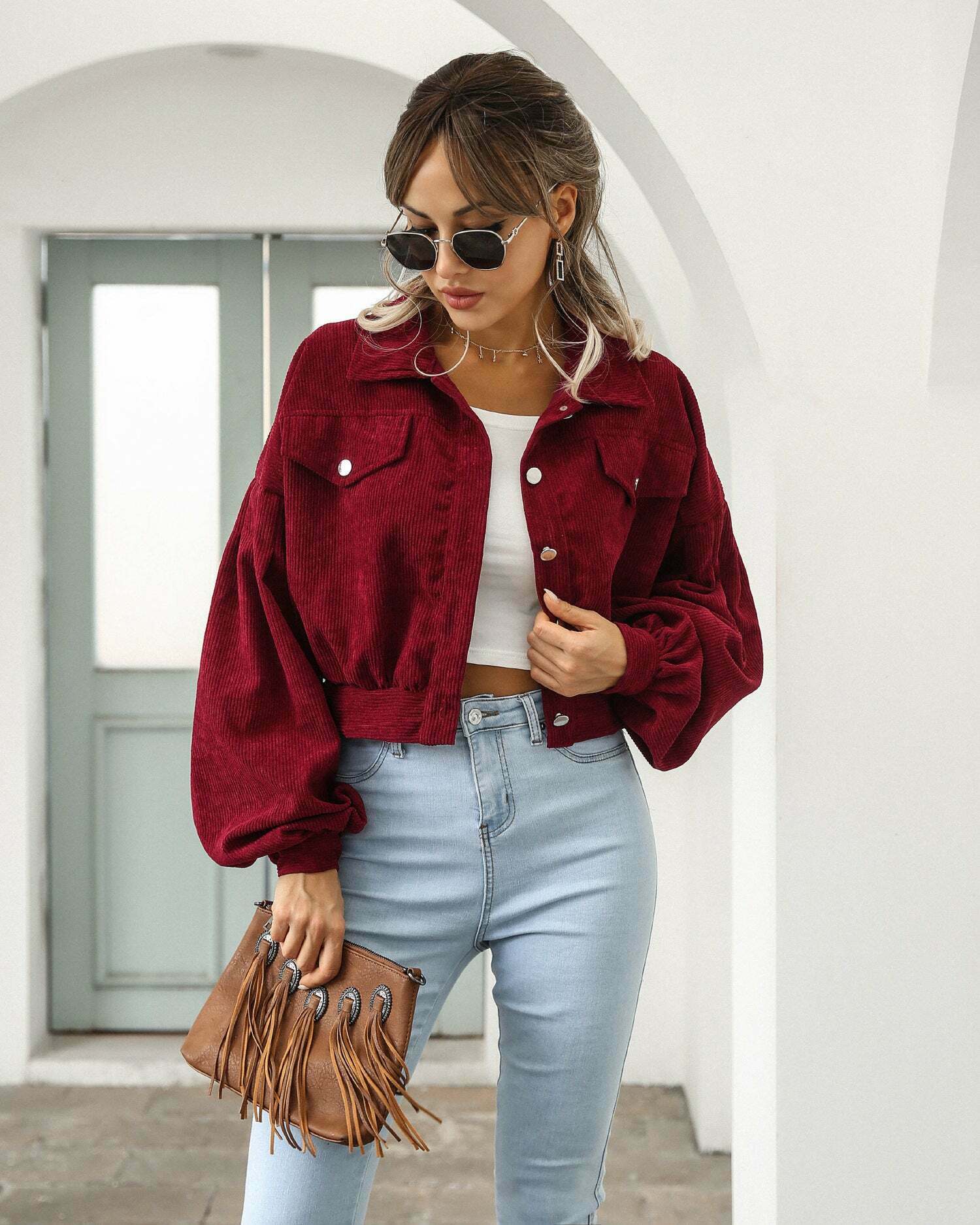 Corduroy Comfort Coat: Y2K Fashion Staple for Coquette Aesthetic with a Grunge Twist