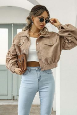 Corduroy Comfort Coat: Y2K Fashion Staple for Coquette Aesthetic with a Grunge Twist