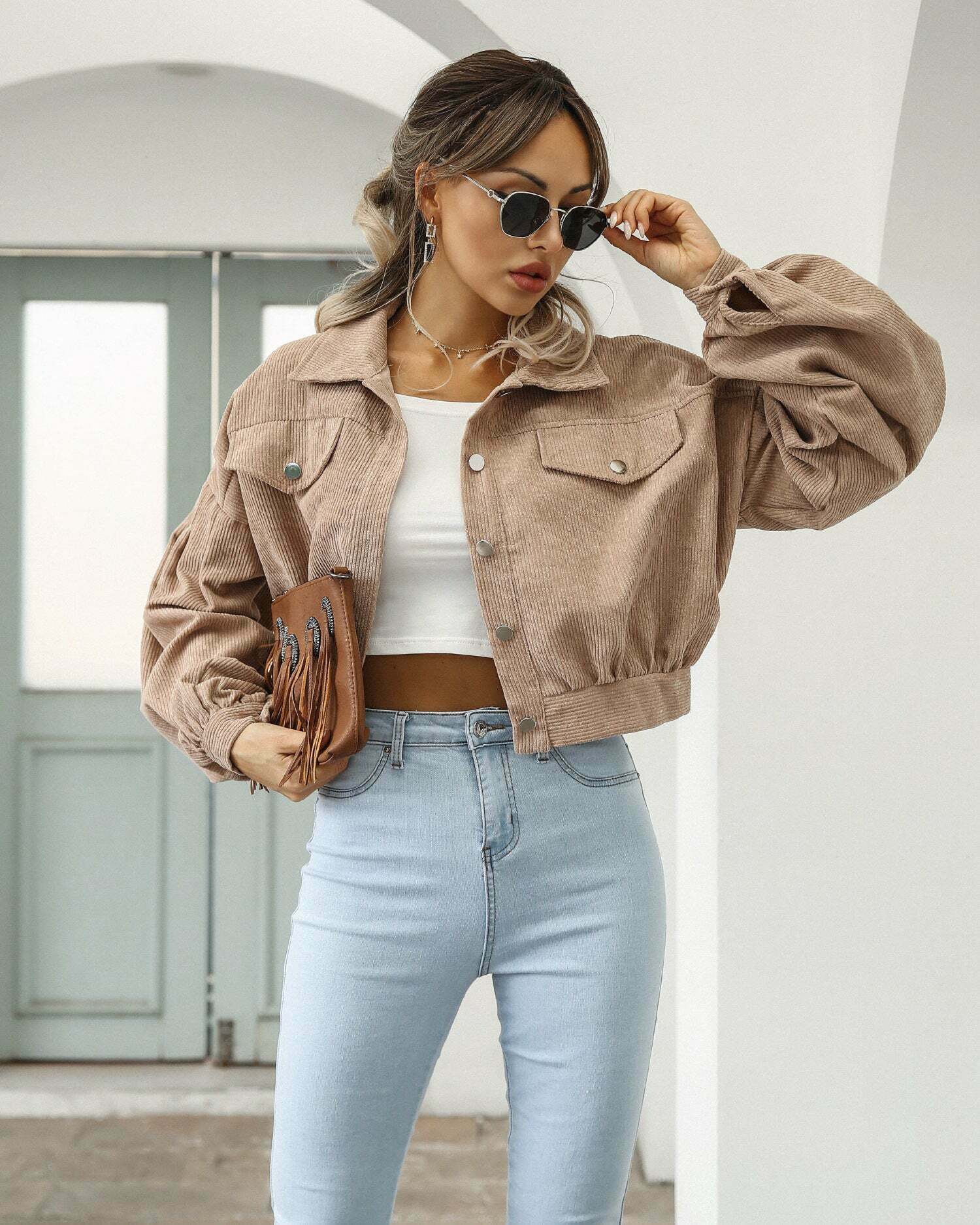 Corduroy Comfort Coat: Y2K Fashion Staple for Coquette Aesthetic with a Grunge Twist