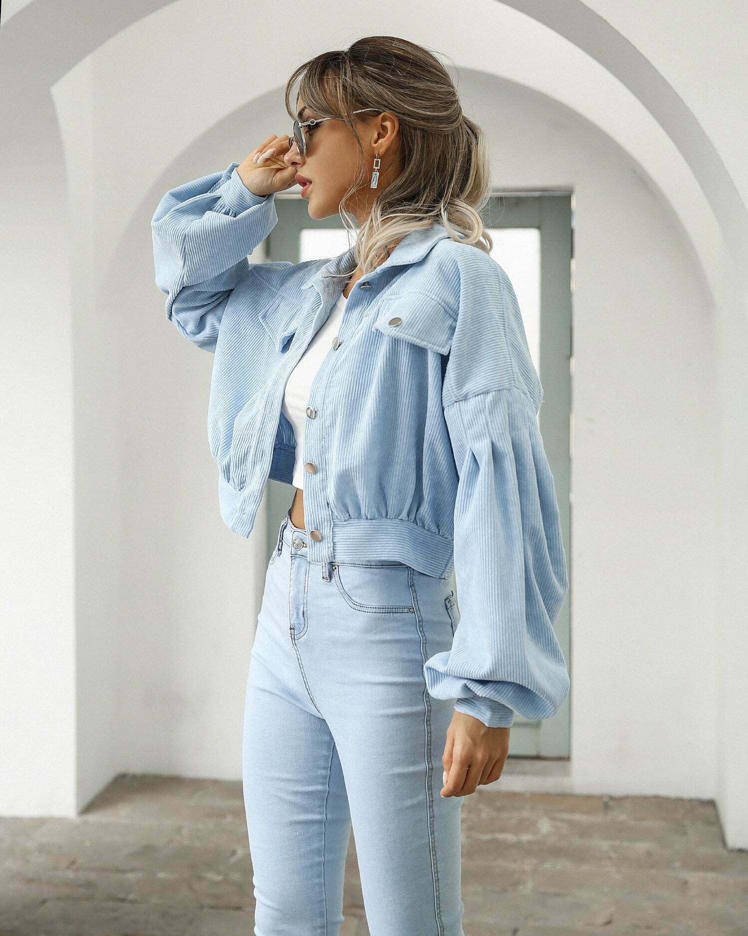 Corduroy Comfort Coat: Y2K Fashion Staple for Coquette Aesthetic with a Grunge Twist