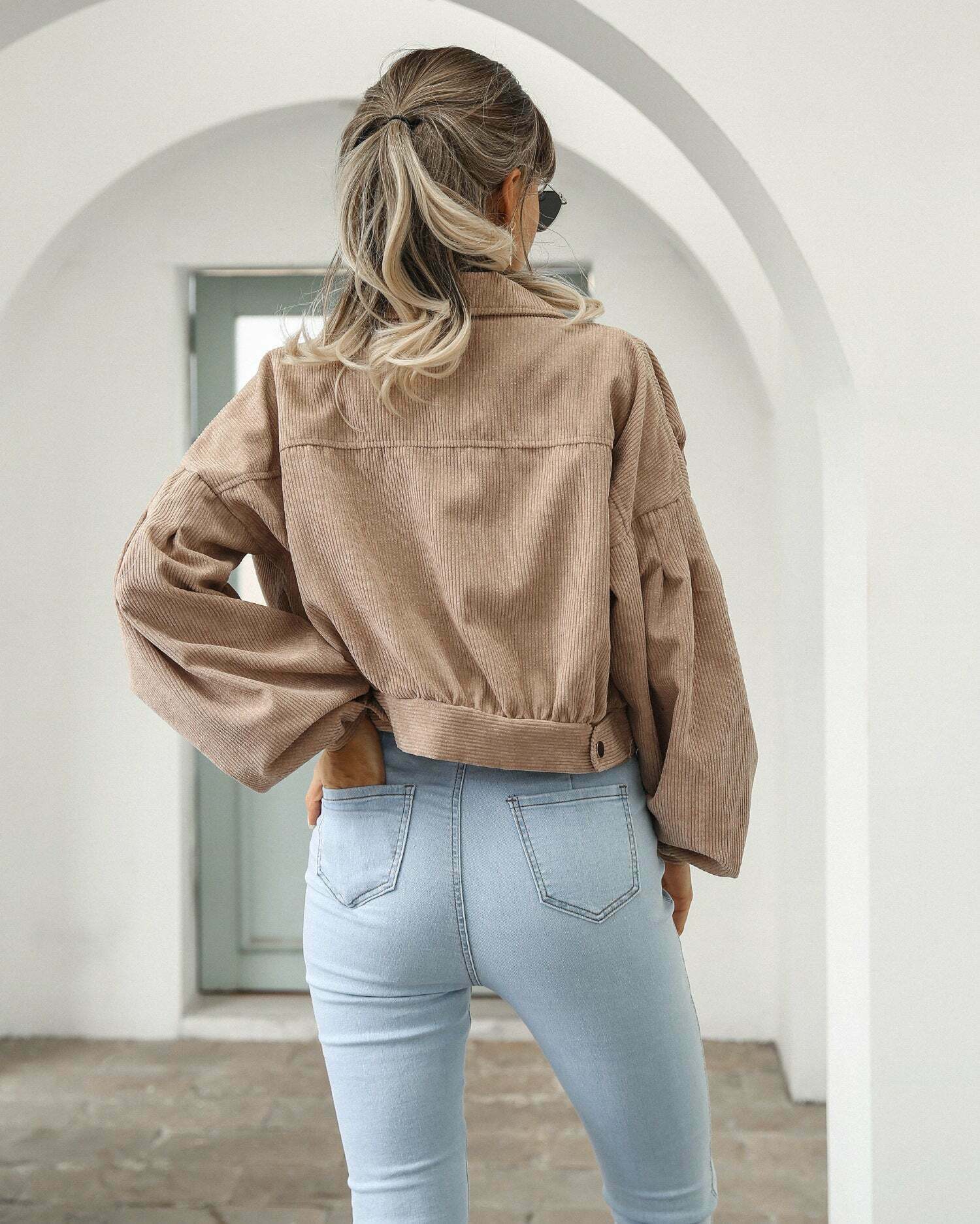 Corduroy Comfort Coat: Y2K Fashion Staple for Coquette Aesthetic with a Grunge Twist