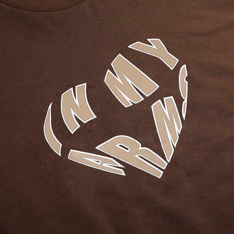 Cozy 'In My Arms' Sweatshirt - Y2K Aesthetic Fashion for Women