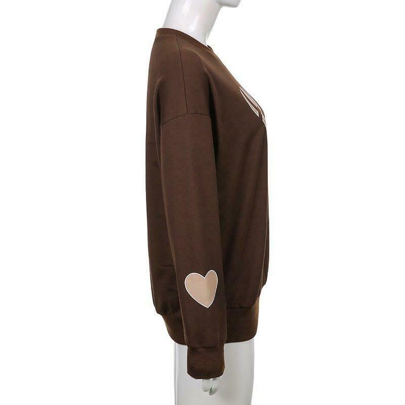 Cozy 'In My Arms' Sweatshirt - Y2K Aesthetic Fashion for Women
