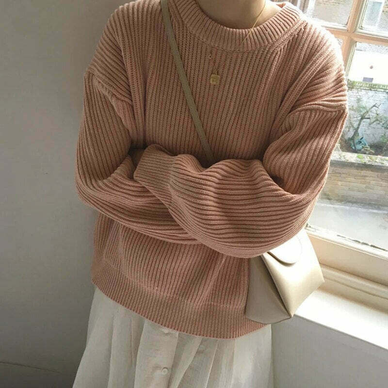 Cozy Cashmere Crowned Cloak Knitted Pullover - Y2K Fashion Aesthetic Women's Sweater