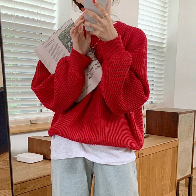 Cozy Cashmere Crowned Cloak Knitted Pullover - Y2K Fashion Aesthetic Women's Sweater