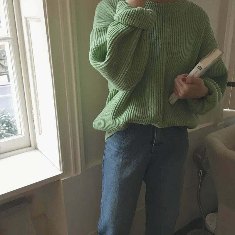 Cozy Cashmere Crowned Cloak Knitted Pullover - Y2K Fashion Aesthetic Women's Sweater