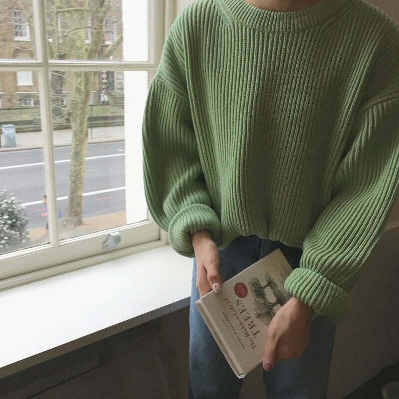 Cozy Cashmere Crowned Cloak Knitted Pullover - Y2K Fashion Aesthetic Women's Sweater