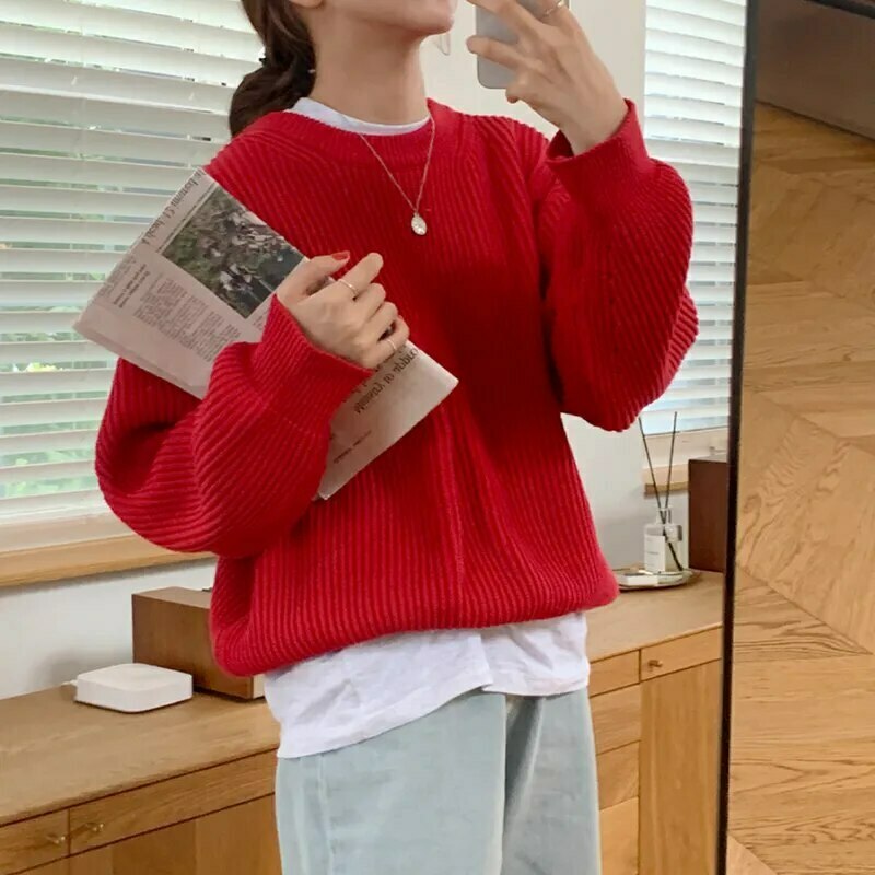 Cozy Cashmere Crowned Cloak Knitted Pullover - Y2K Fashion Aesthetic Women's Sweater