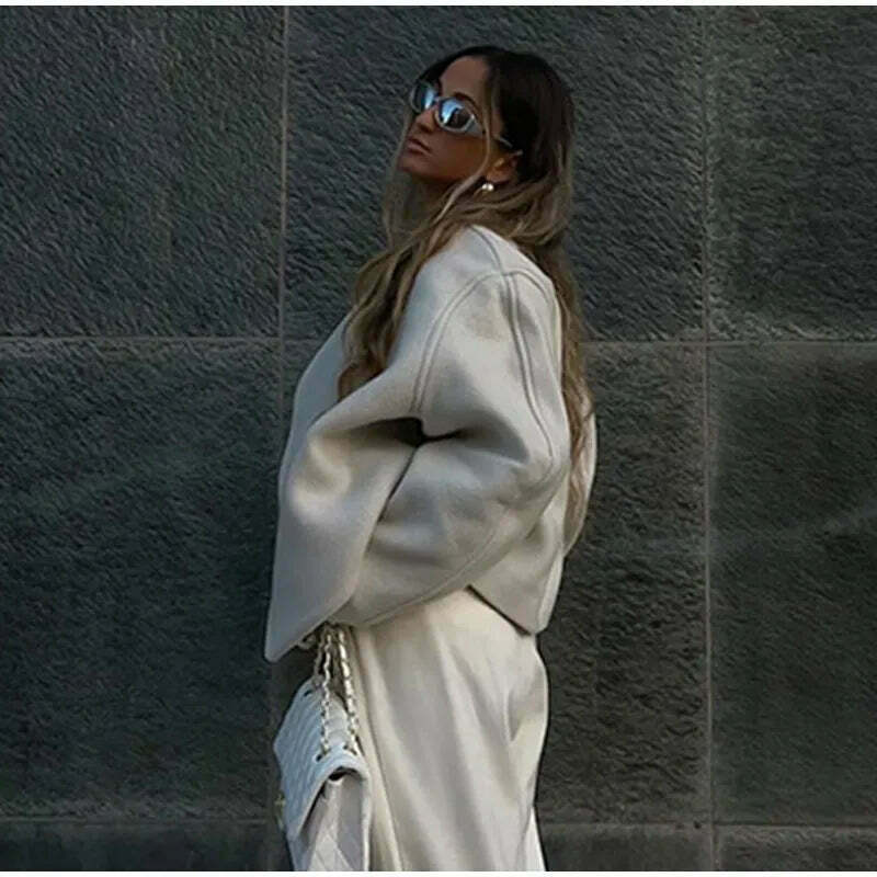 Cozy Chic Cardigan by Lena: Y2K Fashion - Grunge, Pastel Goth, Coquette Style - Fall Aesthetic
