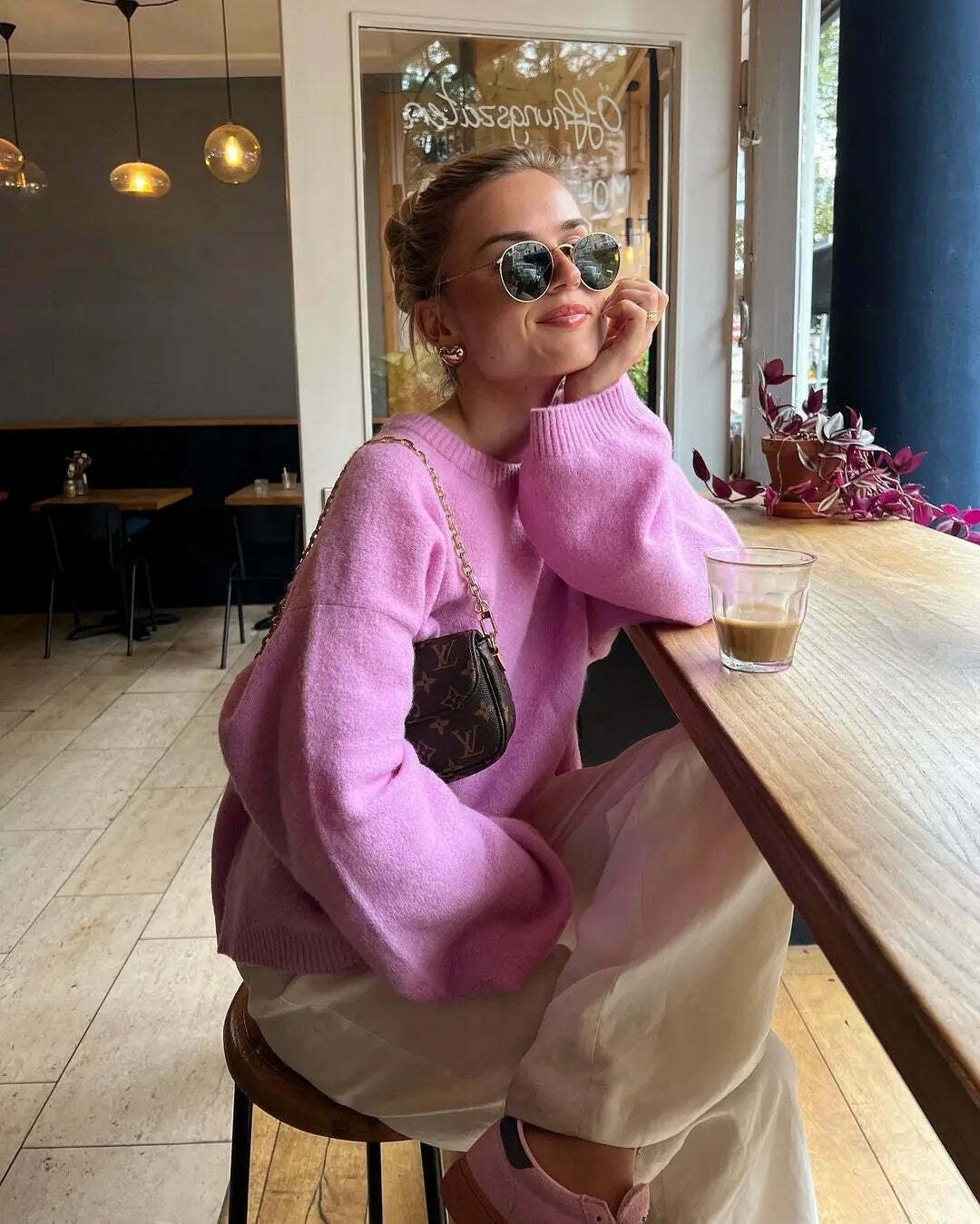 Cozy Cove O-Neck Sweater: Y2K Aesthetic Top - Grunge Style, Cute Hoodie, Pastel Goth Fashion