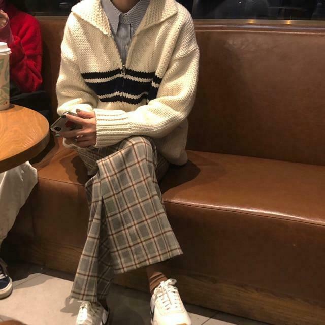 Cozy Days Zip Up Jumper - Y2K Aesthetic Hoodie for Women, Grunge Style Cargo Skirt Outfit
