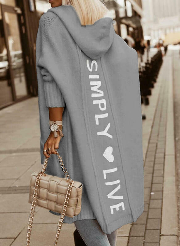 Cozy Loose-Knit Mid-Length Cardigan | Y2K Fashion Aesthetic with Grunge & Cottagecore Vibes