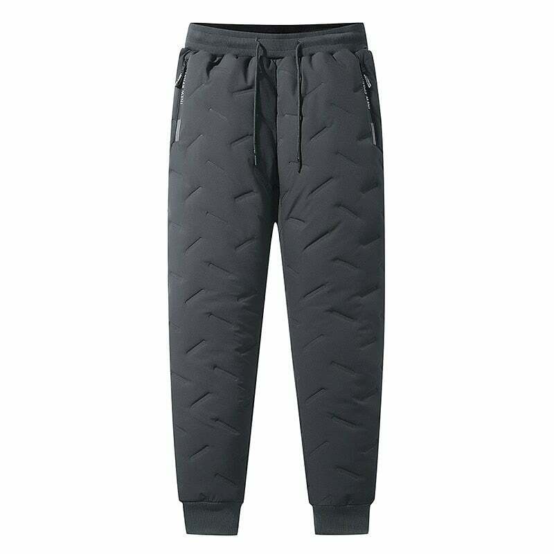Cozy Plush Fleece Lined Thermal Joggers for Women - Y2K Fashion Aesthetic Warmth