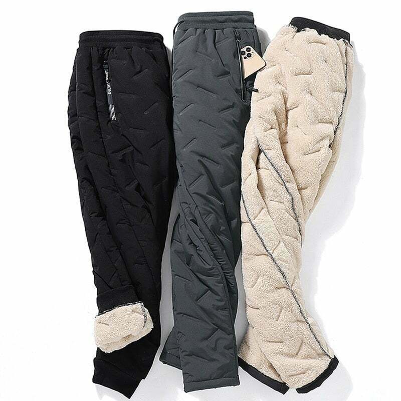 Cozy Plush Fleece Lined Thermal Joggers for Women - Y2K Fashion Aesthetic Warmth