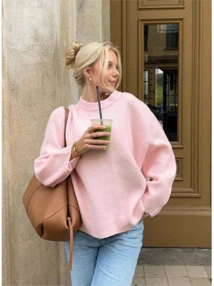 Cozy Turtleneck Pullover: Y2K Aesthetic Fall Favorite for Women's Fashion