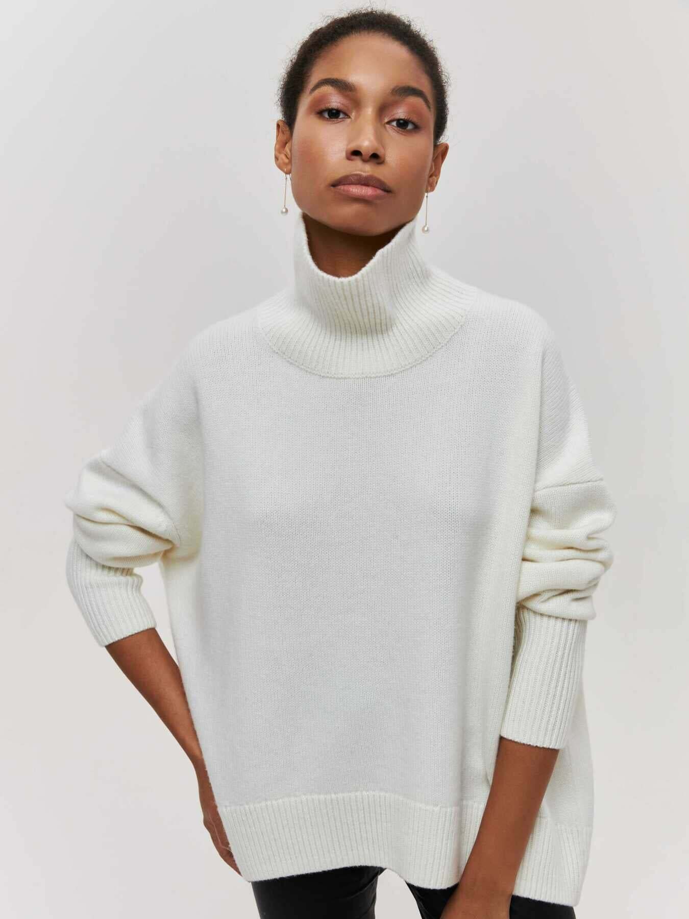Cozy Turtleneck Sweater: Y2K Fashion Aesthetic with Grunge, Coquette, and Pastel Goth Vibes