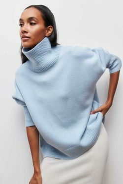 Cozy Turtleneck Sweater: Y2K Fashion Aesthetic with Grunge, Coquette, and Pastel Goth Vibes