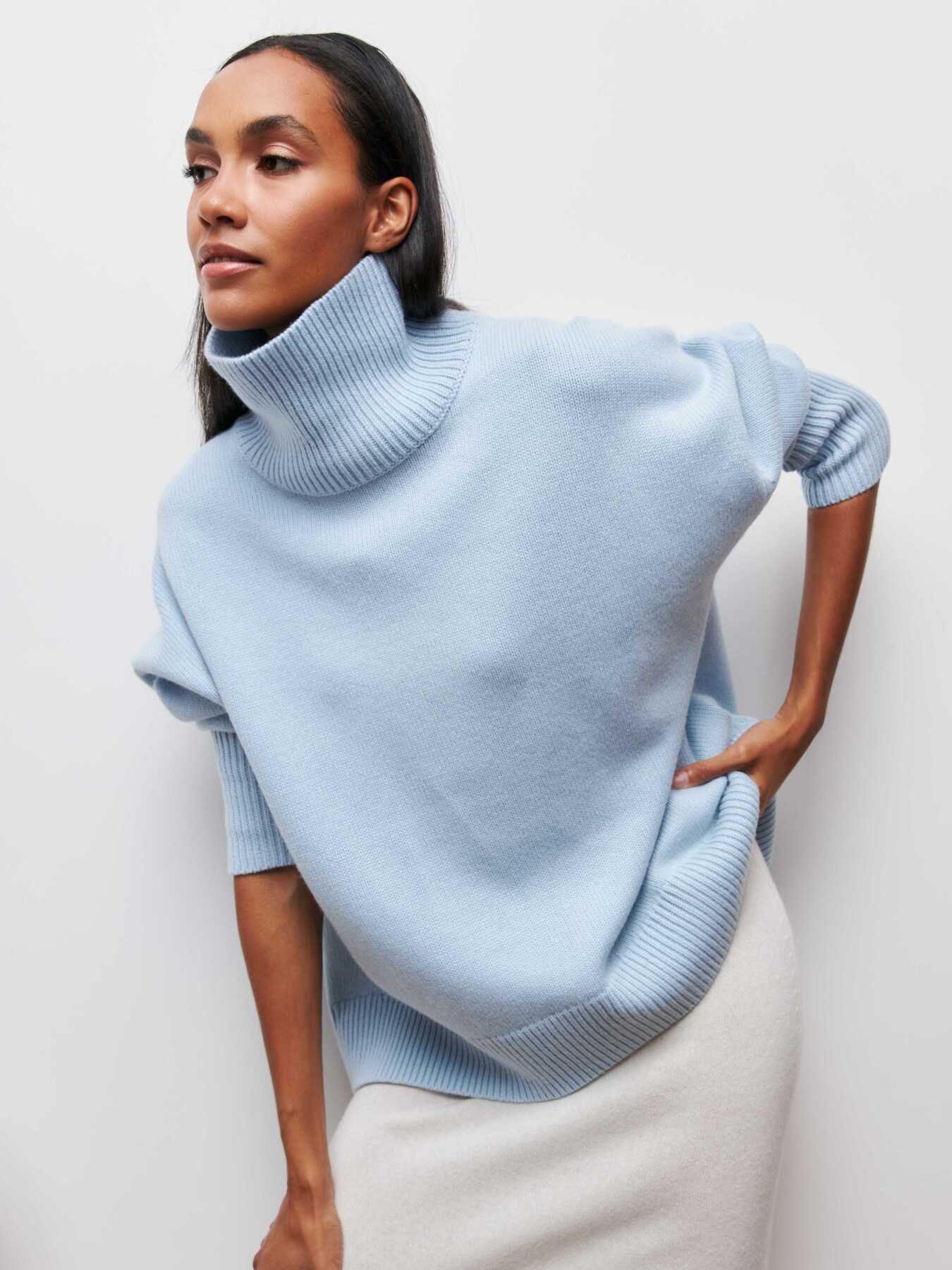 Cozy Turtleneck Sweater: Y2K Fashion Aesthetic with Grunge, Coquette, and Pastel Goth Vibes