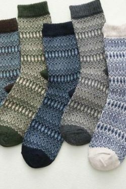 Cozy Winter Cotton Socks Set (5 Pairs) for Y2K Fashion Enthusiasts