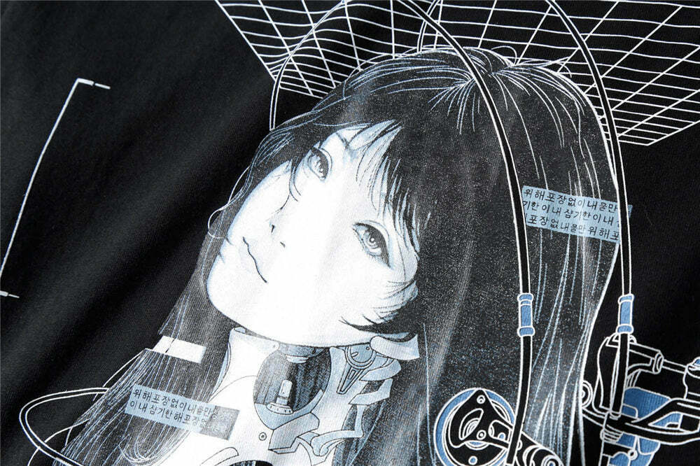 CROXX OFFICIAL Cyber Punk T-Shirt - Y2K Aesthetic Grunge Style Coquette Fashion