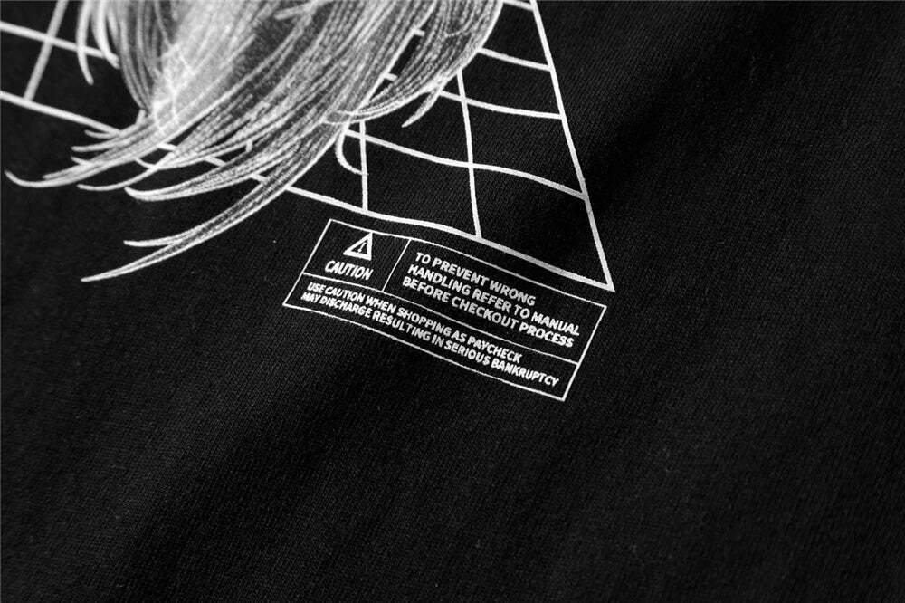 CROXX OFFICIAL Cyber Punk T-Shirt - Y2K Aesthetic Grunge Style Coquette Fashion