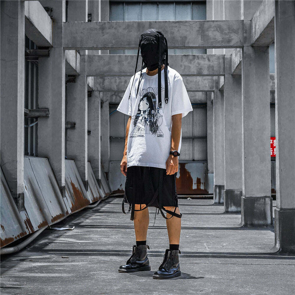 CROXX OFFICIAL Cyber Punk T-Shirt - Y2K Aesthetic Grunge Style Coquette Fashion