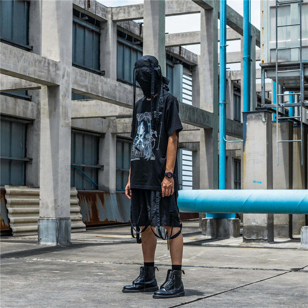 CROXX OFFICIAL Cyber Punk T-Shirt - Y2K Aesthetic Grunge Style Coquette Fashion