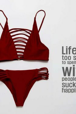 Cute Cactus Print Front Knot Bikini Set for Y2K Fashion Enthusiasts