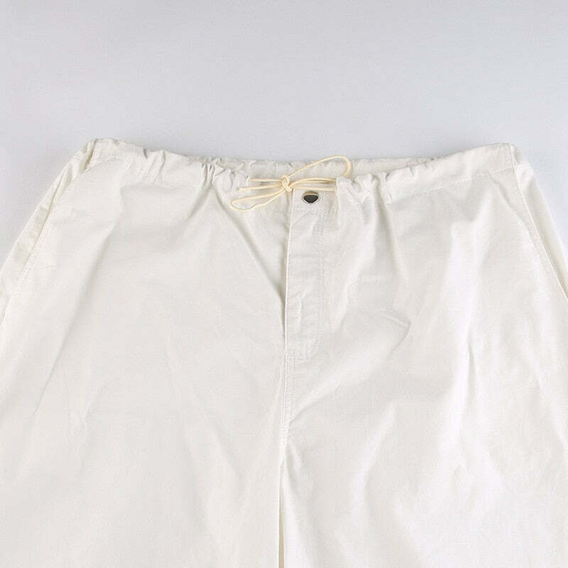 Cute Cargo Skirt & Baggy Low Waist Denim Set - Y2K Aesthetic Fashion for Women