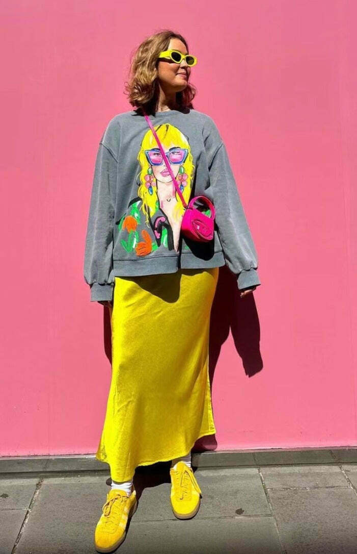 Cute Pastel Goth Cargo Skirt: Y2K Aesthetic Grunge Style Hoodie for Women