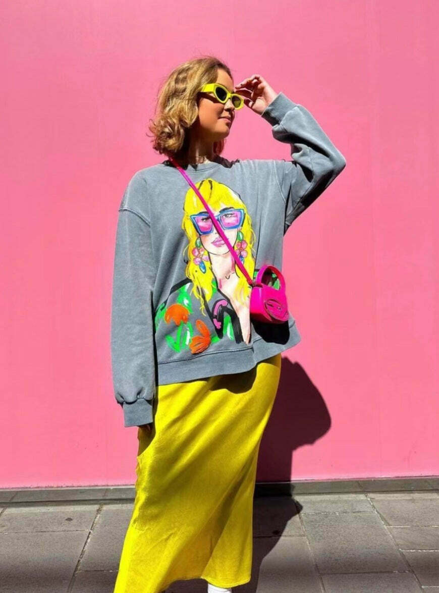 Cute Pastel Goth Cargo Skirt: Y2K Aesthetic Grunge Style Hoodie for Women